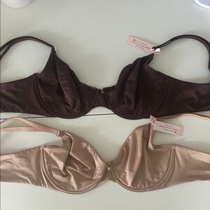 Victoria's Secret body by Victoria invisible lift bra - set of 2 nude and brown